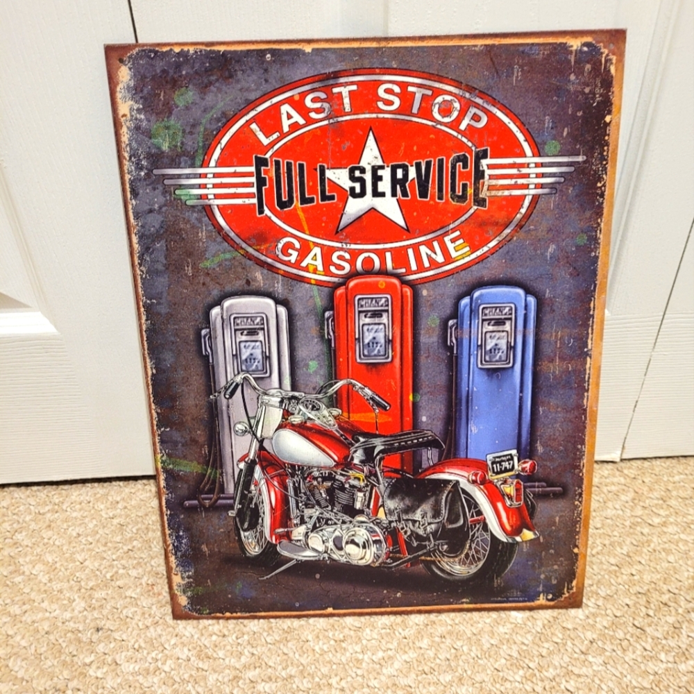 Man cave tin sign